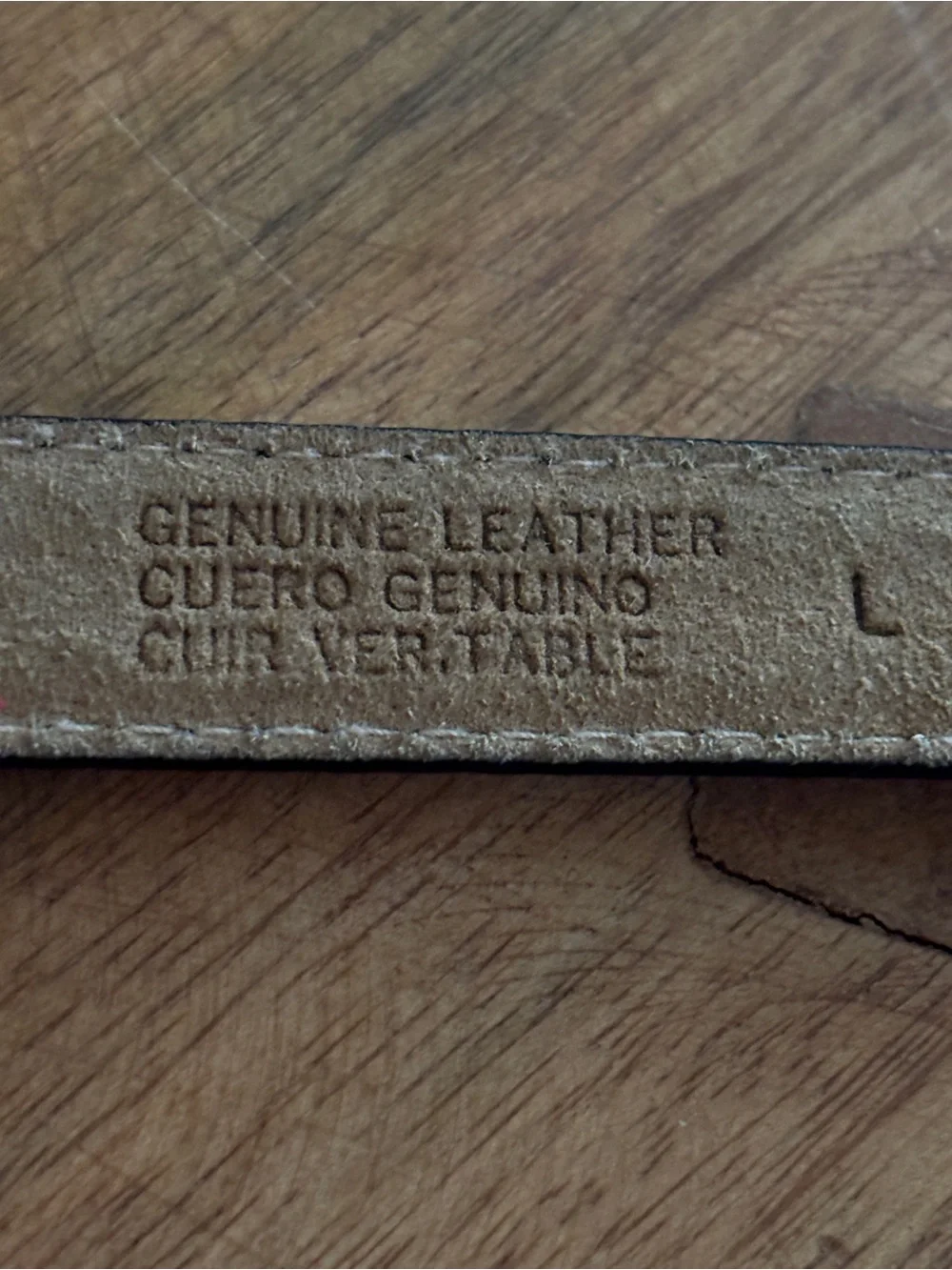 Vintage Anne Klein for Oroton Skinny Logo Belt Black Leather - hard to find! - L